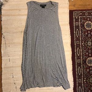 Grey and Black Striped Dress- Size S